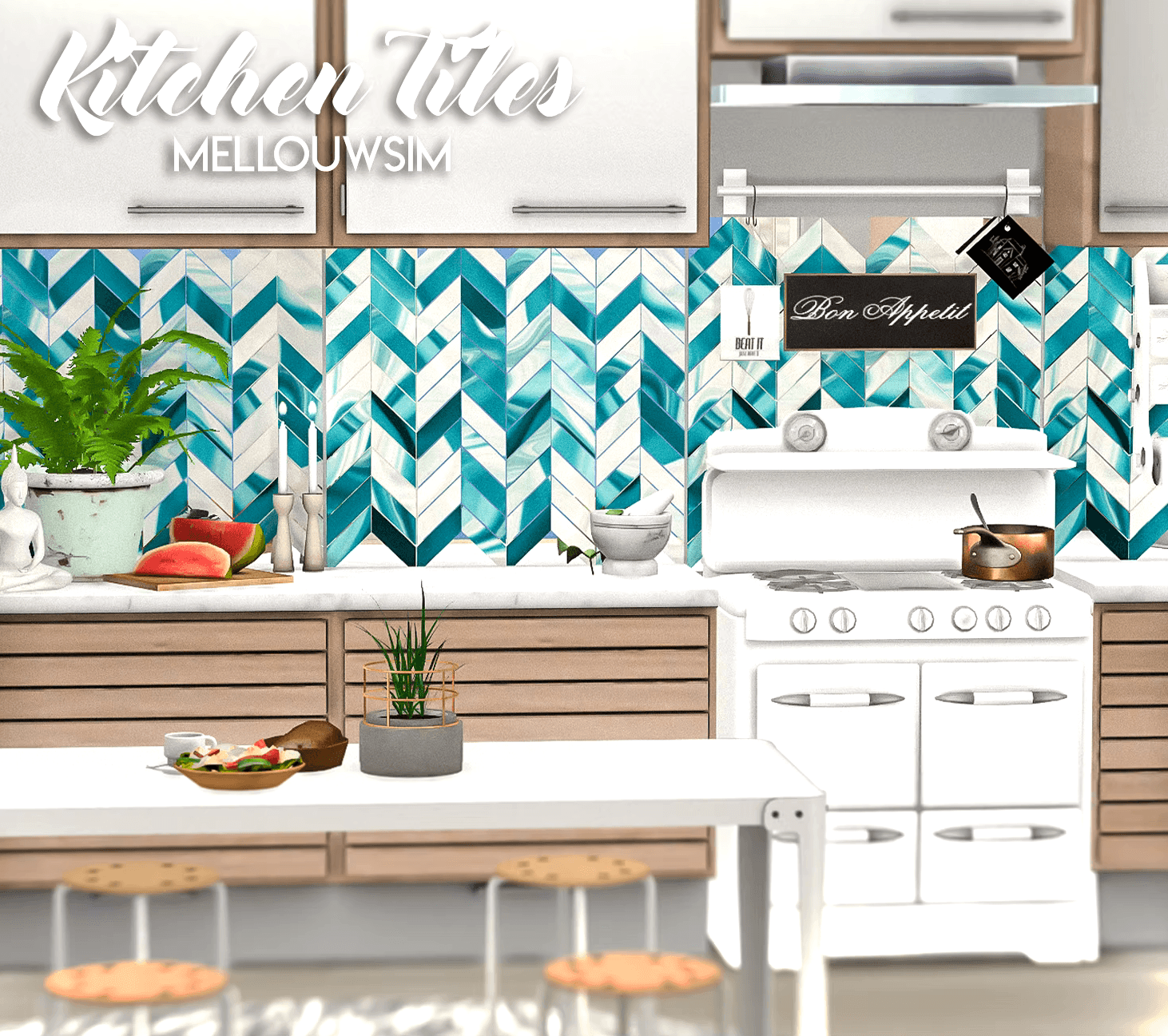 Скриншот мода Кухонная плитка Kitchen Tiles